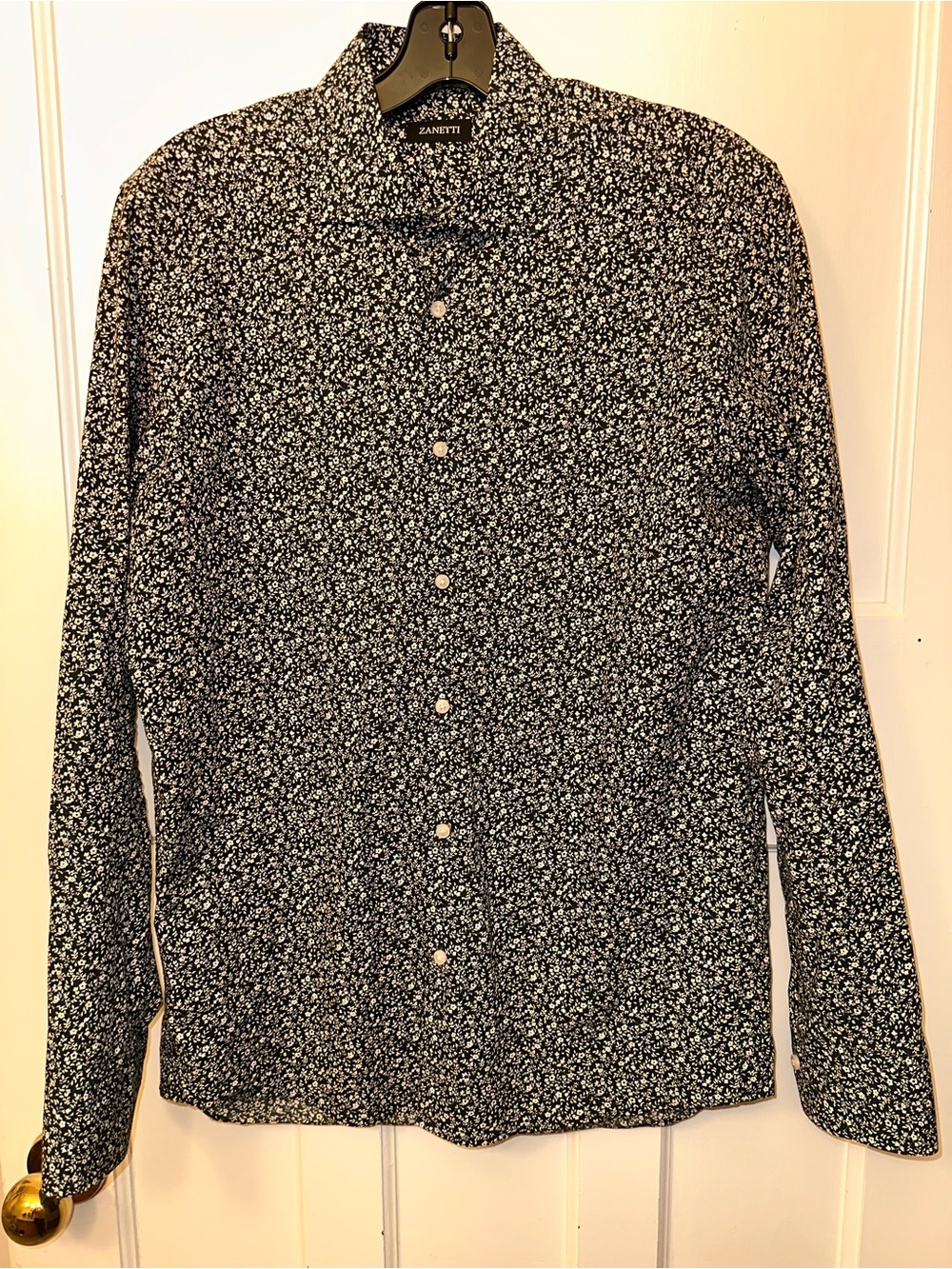 ⭐️ Zanetti Men's Small Navy and White 100% Cotton